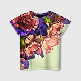 Детская футболка 3D с принтом Орхидеи в Кировске, 100% гипоаллергенный полиэфир | прямой крой, круглый вырез горловины, длина до линии бедер, чуть спущенное плечо, ткань немного тянется | 3d | flower | весна | другие | красивые цветы | красные | лето | поле | полевой цветок | прикольные | природа | текстуры | цветочки | цветы