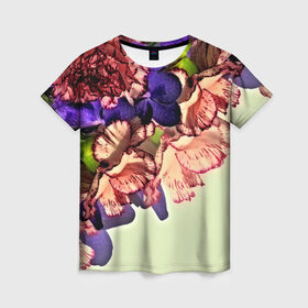 Женская футболка 3D с принтом Орхидеи в Кировске, 100% полиэфир ( синтетическое хлопкоподобное полотно) | прямой крой, круглый вырез горловины, длина до линии бедер | 3d | flower | весна | другие | красивые цветы | красные | лето | поле | полевой цветок | прикольные | природа | текстуры | цветочки | цветы