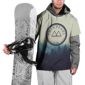 Накидка на куртку 3D с принтом Twin Peaks в Кировске, 100% полиэстер |  | Тематика изображения на принте: twin peaks твин пикс | годнота | девид линч | лес | лора палмер | сова | туман