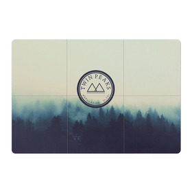 Магнитный плакат 3Х2 с принтом Twin Peaks в Кировске, Полимерный материал с магнитным слоем | 6 деталей размером 9*9 см | twin peaks твин пикс | годнота | девид линч | лес | лора палмер | сова | туман