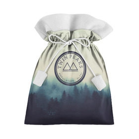 Подарочный 3D мешок с принтом Twin Peaks в Кировске, 100% полиэстер | Размер: 29*39 см | twin peaks твин пикс | годнота | девид линч | лес | лора палмер | сова | туман
