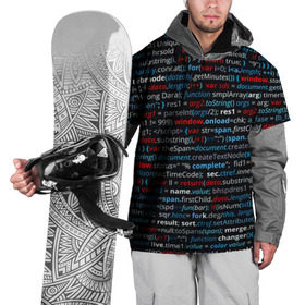 Накидка на куртку 3D с принтом computer code в Кировске, 100% полиэстер |  | computer code | technology | код