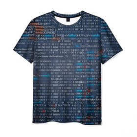 Мужская футболка 3D с принтом Информатика в Кировске, 100% полиэфир | прямой крой, круглый вырез горловины, длина до линии бедер | computer code | technology | код | компьютеры