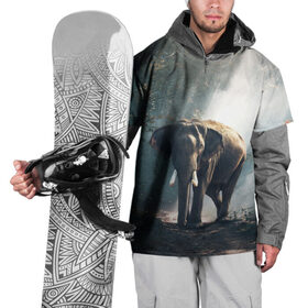 Накидка на куртку 3D с принтом Слон в лесу в Кировске, 100% полиэстер |  | Тематика изображения на принте: африка | африканский | бивни | большой | гигант джунгли | зоопарк | индийский | индия | лесной великан | мамонт | огромный | саванна | сафари | серый | слон | слоненок | слониха | стадо | уши | хобот