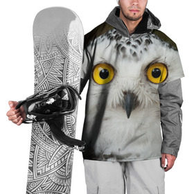 Накидка на куртку 3D с принтом Белый филин в Кировске, 100% полиэстер |  | глаза | клюв | когти | крылья | лес | летать | мудрая | мудрость | неясыть | ночная | ночь | охота | перья | полярная | почтовая | птица | серая | сова | совенок | сон | сыч | умная | филин | хищник