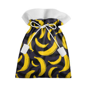 Подарочный 3D мешок с принтом Бананы в Кировске, 100% полиэстер | Размер: 29*39 см | Тематика изображения на принте: bananas | food. vegan | fruit | yellow | бананы | веган | еда | желтый | фрукты