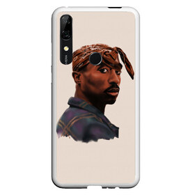 Чехол для Honor P Smart Z с принтом Tupac в Кировске, Силикон | Область печати: задняя сторона чехла, без боковых панелей | Тематика изображения на принте: 2pac | rap | shakur | tupac | рэп | тупак | шакур