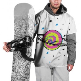 Накидка на куртку 3D с принтом Планета в Кировске, 100% полиэстер |  | звезда | звезды | космос | планета | планеты | ракета | ракеты