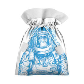 Подарочный 3D мешок с принтом Космомакака в Кировске, 100% полиэстер | Размер: 29*39 см | Тематика изображения на принте: день космонавтики | звезда | звезды | космонавт | космонавты | космос | планета | планеты | ракета | ракеты
