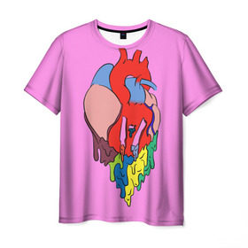 Мужская футболка 3D с принтом Heart в Кировске, 100% полиэфир | прямой крой, круглый вырез горловины, длина до линии бедер | 21 pilots | twenty one pilots