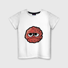 Детская футболка хлопок с принтом Монстрик в Кировске, 100% хлопок | круглый вырез горловины, полуприлегающий силуэт, длина до линии бедер | 