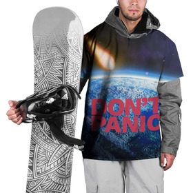 Накидка на куртку 3D с принтом Без паники, метеорит в Кировске, 100% полиэстер |  | do not panic | dont panic | апокалипсис | без паники | взрыв | гибель | земля | классная | комета | конец света | космос | крутая | метеорит | не надо | прикол | прикольная надпись | ужас