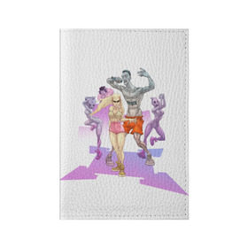 Обложка для паспорта матовая кожа с принтом Die Antwoord в Кировске, натуральная матовая кожа | размер 19,3 х 13,7 см; прозрачные пластиковые крепления | 