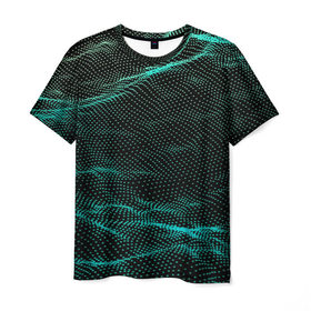 Мужская футболка 3D с принтом Звуковые волны в Кировске, 100% полиэфир | прямой крой, круглый вырез горловины, длина до линии бедер | Тематика изображения на принте: 