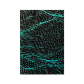 Обложка для паспорта матовая кожа с принтом Звуковые волны в Кировске, натуральная матовая кожа | размер 19,3 х 13,7 см; прозрачные пластиковые крепления | 