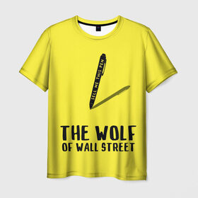 Мужская футболка 3D с принтом Волк с Уолл Стрит в Кировске, 100% полиэфир | прямой крой, круглый вырез горловины, длина до линии бедер | Тематика изображения на принте: the wolf of wall street | волк с уолл стрит | леонардо дикаприо | мартин скорсезе | продай мне эту ручку