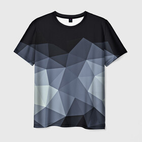 Мужская футболка 3D с принтом Abstract в Кировске, 100% полиэфир | прямой крой, круглый вырез горловины, длина до линии бедер | абстракция | бумага | геометрия | грани | изгиб | линии | полигоны | полосы | постель | розовый | сочетания | текстура | треугольники