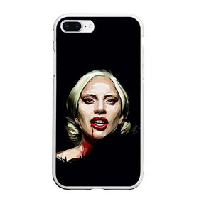 Чехол для iPhone 7Plus/8 Plus матовый с принтом Леди Гага в Кировске, Силикон | Область печати: задняя сторона чехла, без боковых панелей | lady gaga | леди гага