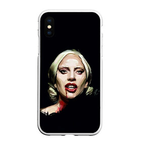 Чехол для iPhone XS Max матовый с принтом Леди Гага в Кировске, Силикон | Область печати: задняя сторона чехла, без боковых панелей | lady gaga | леди гага
