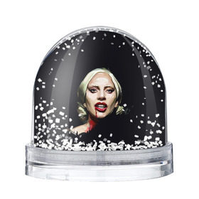 Снежный шар с принтом Леди Гага в Кировске, Пластик | Изображение внутри шара печатается на глянцевой фотобумаге с двух сторон | Тематика изображения на принте: lady gaga | леди гага