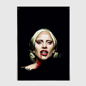 Постер с принтом Леди Гага в Кировске, 100% бумага
 | бумага, плотность 150 мг. Матовая, но за счет высокого коэффициента гладкости имеет небольшой блеск и дает на свету блики, но в отличии от глянцевой бумаги не покрыта лаком | lady gaga | леди гага
