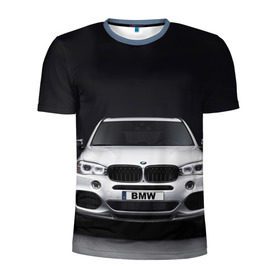 Мужская футболка 3D спортивная с принтом BMW X5 в Кировске, 100% полиэстер с улучшенными характеристиками | приталенный силуэт, круглая горловина, широкие плечи, сужается к линии бедра | bmw | x3 x4 x5 x6 x7 x8 | авто | автомобиль | блатная | бмв | бумер | бэха | иномарка | концерн | красивая | крутая | марка немецкая | машина | пацанский таз | прикольная | тачила | тачка