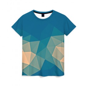 Женская футболка 3D с принтом Fashion abstract в Кировске, 100% полиэфир ( синтетическое хлопкоподобное полотно) | прямой крой, круглый вырез горловины, длина до линии бедер | 