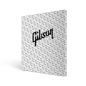 Холст квадратный с принтом Gibson в Кировске, 100% ПВХ |  | fender | gibson | guitar | ibanez | music | rock | гитара | музыка | рок