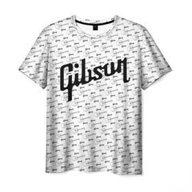 Мужская футболка 3D с принтом Gibson в Кировске, 100% полиэфир | прямой крой, круглый вырез горловины, длина до линии бедер | fender | gibson | guitar | ibanez | music | rock | гитара | музыка | рок