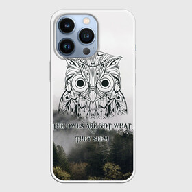 Чехол для iPhone 13 Pro с принтом Twin Peaks в Кировске,  |  | twin peaks твин пикс | девид линч | лес | лора палмер | сова | туман