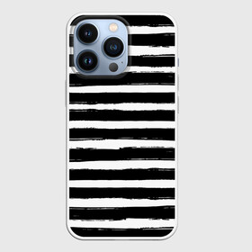 Чехол для iPhone 13 Pro с принтом Тельняшка в Кировске,  |  | Тематика изображения на принте: геометрия | зебра | линии | полосы | тельняшка | узор | черно белый