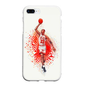 Чехол для iPhone 7Plus/8 Plus матовый с принтом Michael Jordan в Кировске, Силикон | Область печати: задняя сторона чехла, без боковых панелей | bulls | chicago | chicago bulls | michael jordan | nba | sport | арт | баскетбол | другие | знаменитость | игра | легенда | майкл джордан | прикольные | спорт | цветные | чикаго буллз | яркие