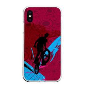 Чехол для iPhone XS Max матовый с принтом Bicycle в Кировске, Силикон | Область печати: задняя сторона чехла, без боковых панелей | 