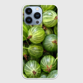 Чехол для iPhone 13 Pro с принтом Крыжовник в Кировске,  |  | Тематика изображения на принте: еда | зеленый | крыжовник | растения | текстура | фрукты | ягоды