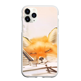 Чехол для iPhone 11 Pro матовый с принтом Сон в Кировске, Силикон |  | fox | red | лиса | лисенок | рыжая