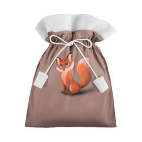 Подарочный 3D мешок с принтом Paint в Кировске, 100% полиэстер | Размер: 29*39 см | fox | red | лиса | лисенок | рыжая