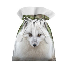 Подарочный 3D мешок с принтом White Fox в Кировске, 100% полиэстер | Размер: 29*39 см | fox | red | лиса | лисенок | рыжая