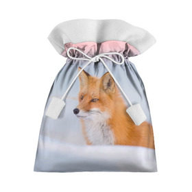 Подарочный 3D мешок с принтом Morning в Кировске, 100% полиэстер | Размер: 29*39 см | Тематика изображения на принте: fox | red | лиса | лисенок | рыжая