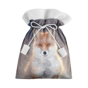 Подарочный 3D мешок с принтом Eyes в Кировске, 100% полиэстер | Размер: 29*39 см | fox | red | лиса | лисенок | рыжая