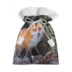 Подарочный 3D мешок с принтом Лес в Кировске, 100% полиэстер | Размер: 29*39 см | fox | red | лиса | лисенок | рыжая