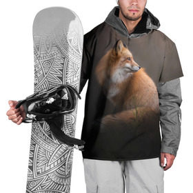 Накидка на куртку 3D с принтом Лиса в Кировске, 100% полиэстер |  | Тематика изображения на принте: fox | red | лиса | лисенок | рыжая