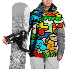 Накидка на куртку 3D с принтом Картинка-мозаика в Кировске, 100% полиэстер |  | Тематика изображения на принте: 3d | другие | животные | кот | мозаика | насекомые | прикольные | птицы | собака | солнце | текстуры | узор | цветные | цветы | яркие