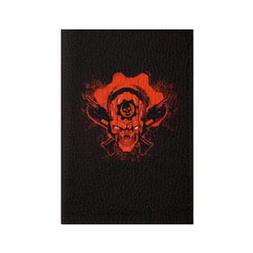 Обложка для паспорта матовая кожа с принтом Gears of War в Кировске, натуральная матовая кожа | размер 19,3 х 13,7 см; прозрачные пластиковые крепления | gears | skull | war | маркус | феникс | череп