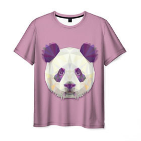 Мужская футболка 3D с принтом Панда в Кировске, 100% полиэфир | прямой крой, круглый вырез горловины, длина до линии бедер | животные | жищники | новинки | подарок | популярное | яркие