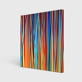 Холст квадратный с принтом Colored stripes в Кировске, 100% ПВХ |  | 3d | colored stripes | абстракция | другие | картинка | краски | линии | отблеск | полосы | прикольные | радуга | свет | цветные | яркие