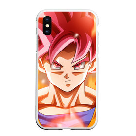 Чехол для iPhone XS Max матовый с принтом Dragon ball super goku в Кировске, Силикон | Область печати: задняя сторона чехла, без боковых панелей | dragon ball | super goku