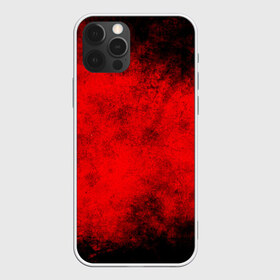 Чехол для iPhone 12 Pro Max с принтом Grunge red в Кировске, Силикон |  | watercolor | абстракция красок | акварель | брызги красок | живопись | краска | потертость красок