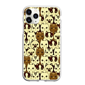 Чехол для iPhone 11 Pro Max матовый с принтом Коты бомбинг в Кировске, Силикон |  | 3d | животные | коты | котэ | котята | милые животные | прикольные | цветные | яркие