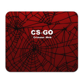 Коврик для мышки прямоугольный с принтом CS:GO Crimson Web в Кировске, натуральный каучук | размер 230 х 185 мм; запечатка лицевой стороны | 3d | awp | counter strike | crimson web | game | skin | авп | игры | линии | прикольные | скин | текстуры