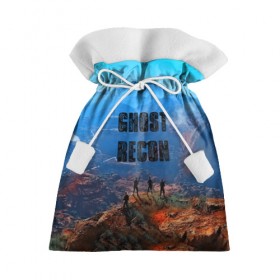 Подарочный 3D мешок с принтом Ghost Recon в Кировске, 100% полиэстер | Размер: 29*39 см | online | отряд призрак | том клэнси